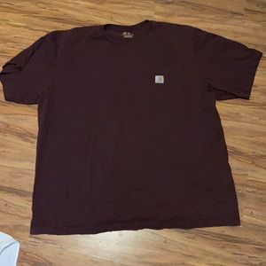 Maroon Carhartt shirt
